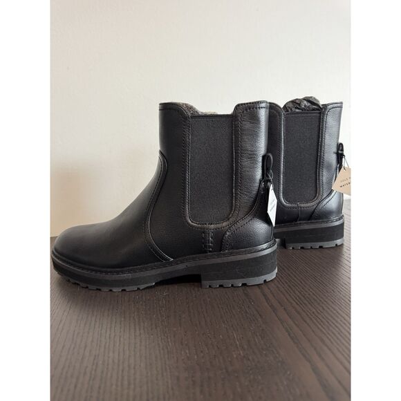 COLE HAAN Greenwich WP Chelsea Boot Women's Size 8 B Black Leather Boots Ankle - Picture 3 of 6